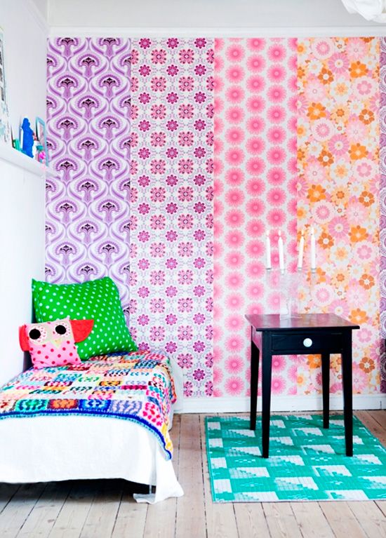 10 Creative Ways to Use Wallpaper | At Home In Love | Bedroom .