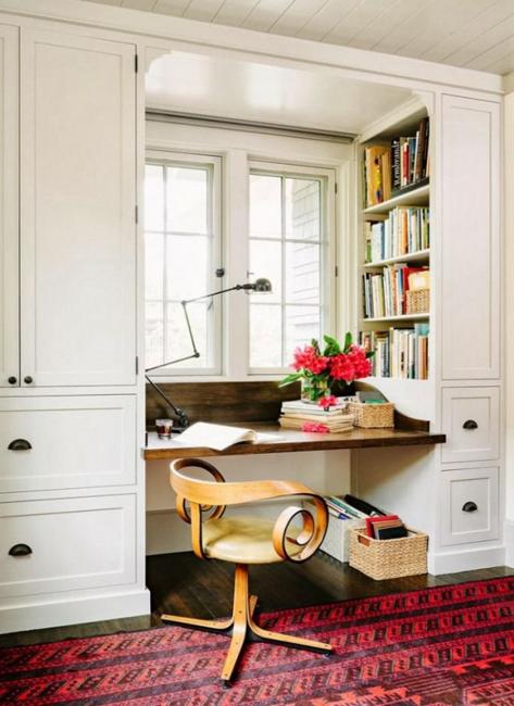 22 Space Saving Ideas for Small Home Office Stora