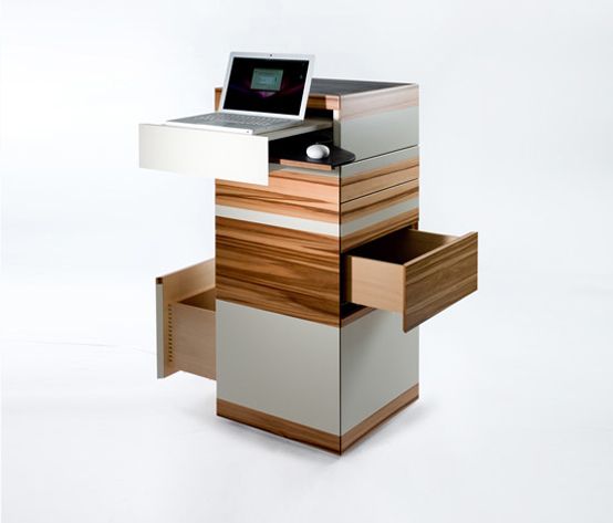 5 Ideas To Organize Compact Workspace At Home | Desk modern design .