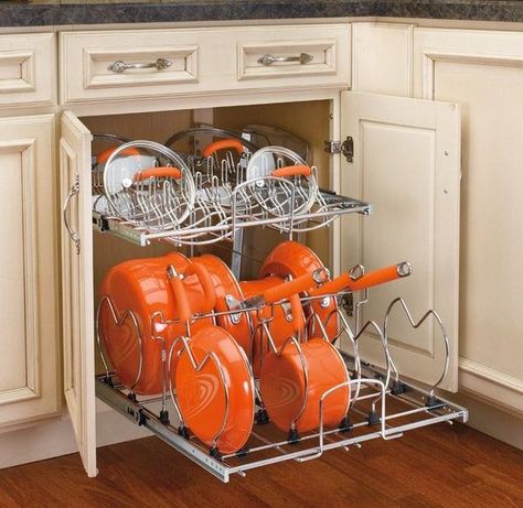 58 Cool Kitchen Pots And Lids Storage Ideas (With images .