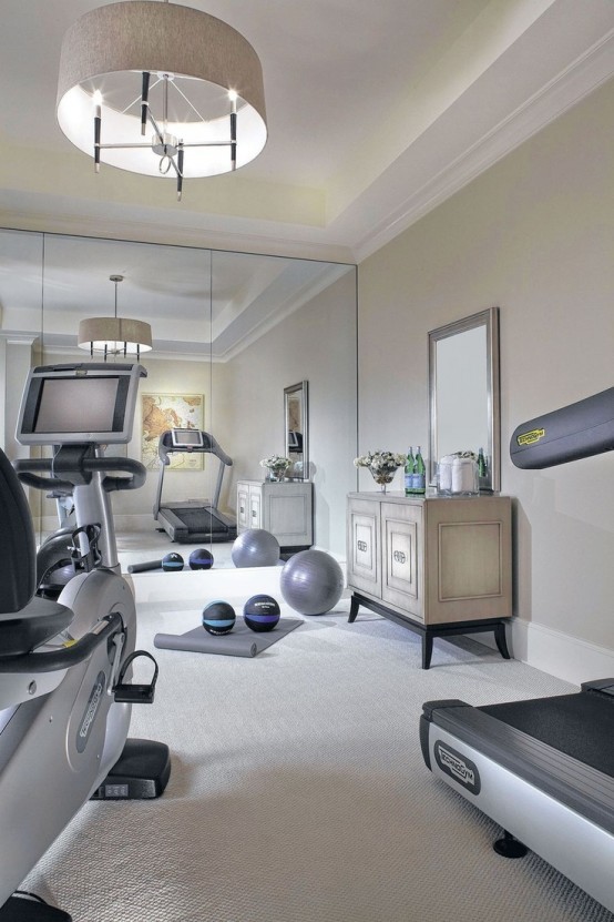 58 Well Equipped Home Gym Design Ideas - DigsDi