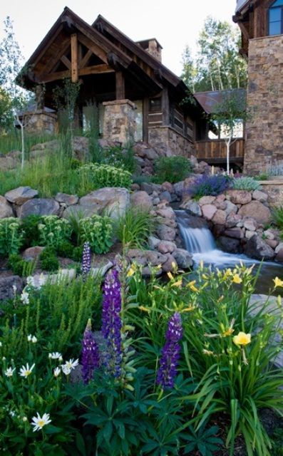 75 Relaxing Garden And Backyard Waterfalls | Waterfalls backyard .