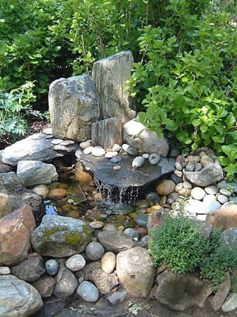 Water Garden Ideas Waterfall Photograph | 63 Relaxing Gard