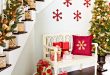 100 Awesome Christmas Stairs Decoration Ideas - DigsDi