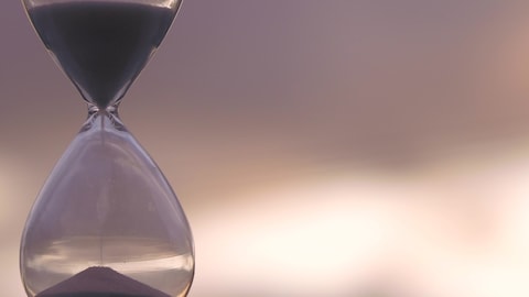 Time Concept. Silhouette of Hourglass Stock Footage Video (100 .