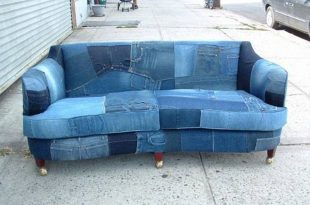 Recycled Denim Jeans Sofa Covers - Recycled Things | Forros para .