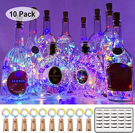 Amazon.com : MUMUXI 10 Pack 20 LED Wine Bottle Lights with Cork .