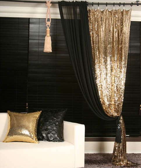 Adding Glam Touches: 31 Sequin Home Decor Ideas | DigsDigs | Gold .