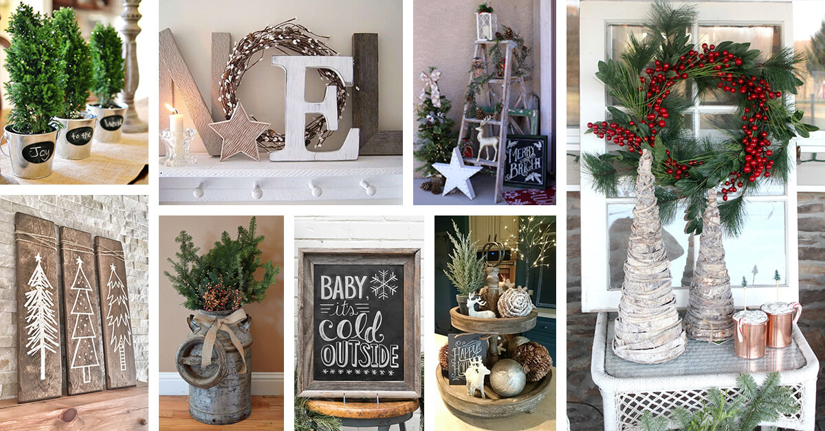 38 Best Rustic Farmhouse Christmas Decor Ideas and Designs for 20