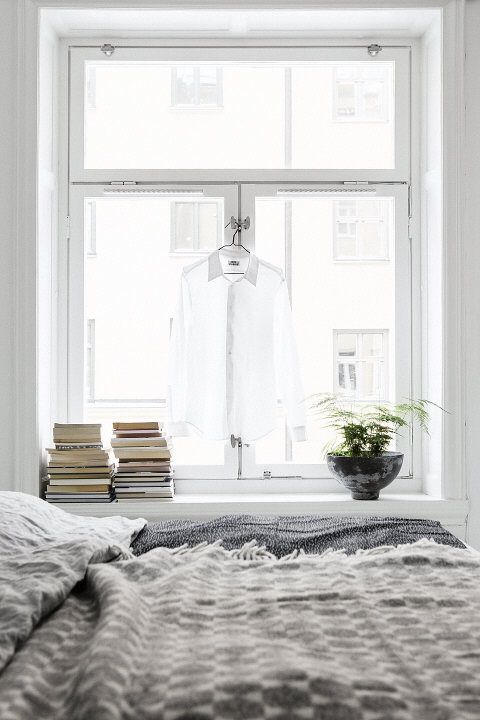 Monochrome flat in Stockholm | Bedroom design, Bedroom decor .