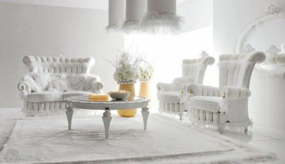 All Shades Of White: 30 Beautiful Living Room Designs - DigsDigs .