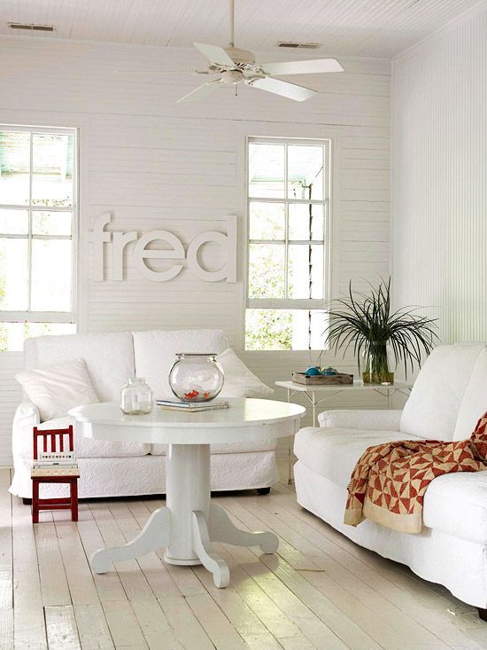 All Shades Of White: 30 Beautiful Living Room Designs | White .