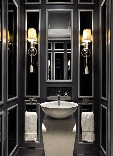 19 Almost Pure Black Bathroom Design Ideas | DigsDigs | Bathroom .