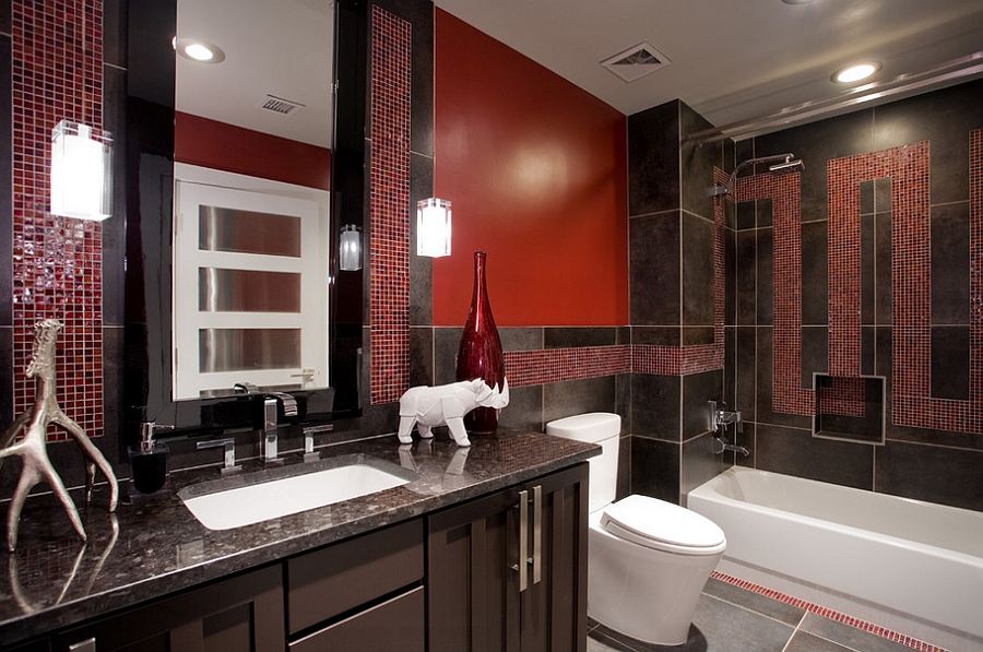 ARWBD50 | Amazing Red White Bathroom Design Today:2020-08-