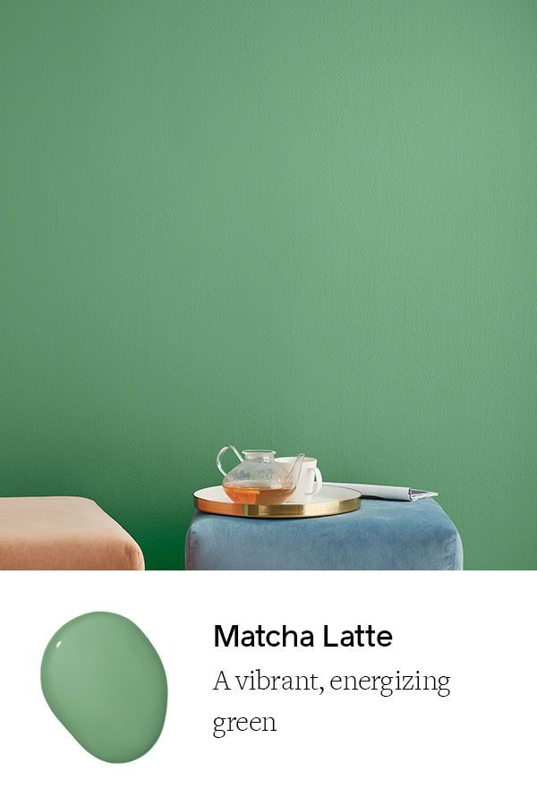 Matcha Latte | Bold Green Paint Color | Clare in 2020 | Lime green .
