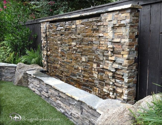 38 Amazing Outdoor Water Walls For Your Backyard | Outdoor wall .