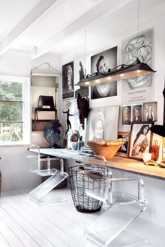 Amazing+Sweden+Home+Filled+With+Vintage+Stuff | Home office design .