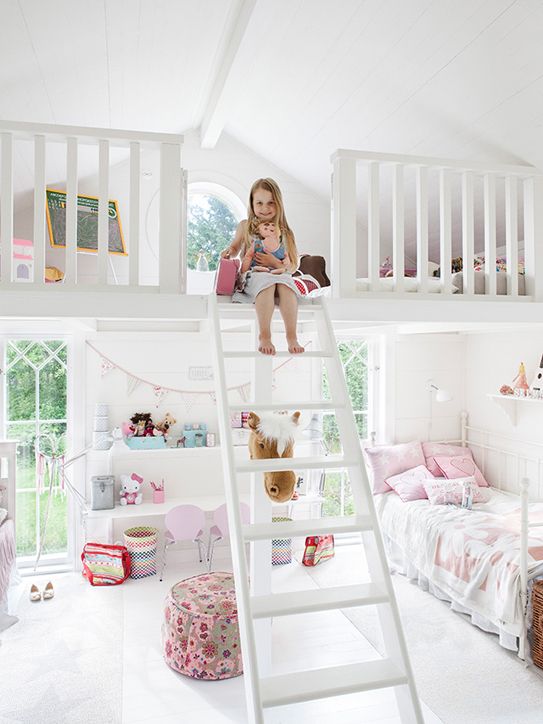 25 Amazing Loft Ideas - Beds and Playrooms | Kids room design .