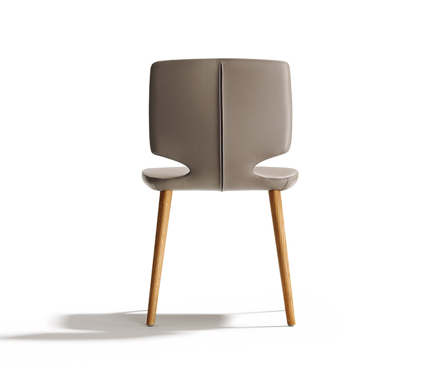 Luxury leather dining chairs - TEAM 7 Aye - Wharfsi