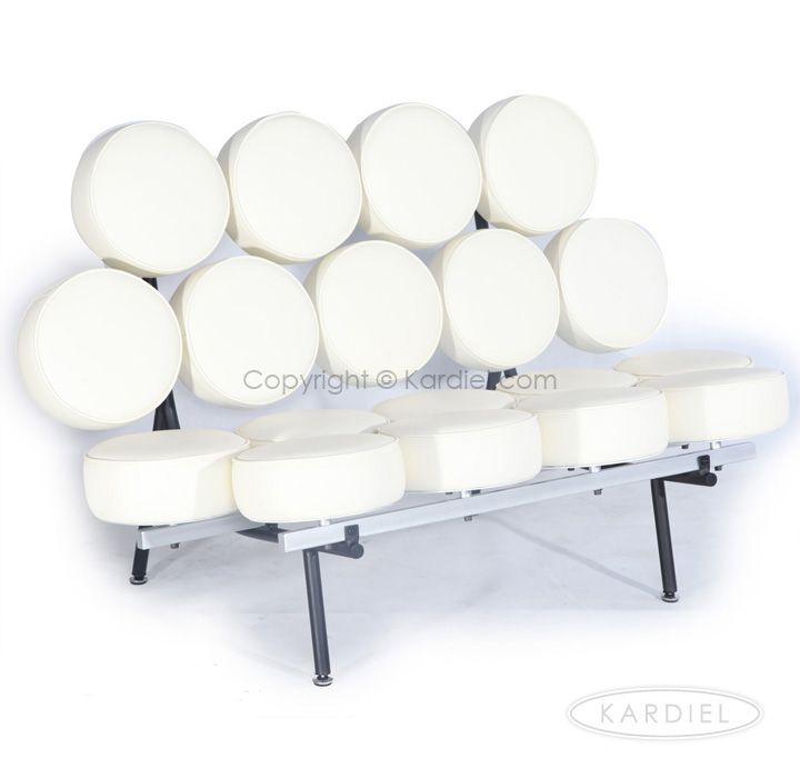 Marshmallow Sofa, White Aniline Leather | | Marshmallow sofa .
