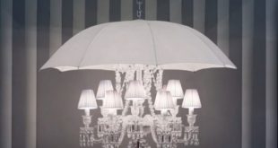 Art Deco Chandelier With An Umbrella - DigsDi