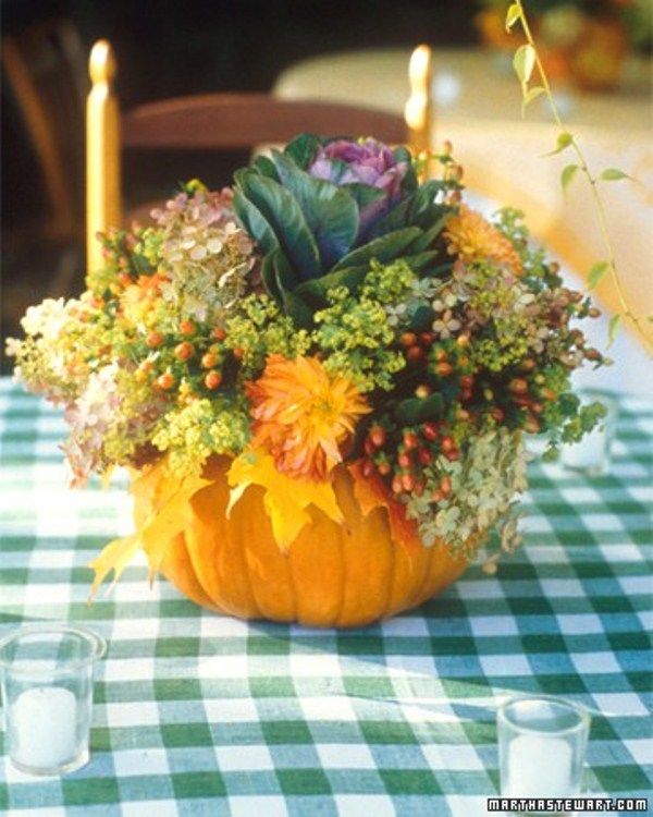 65 Awesome Pumpkin Centerpieces For Fall And Halloween Table .