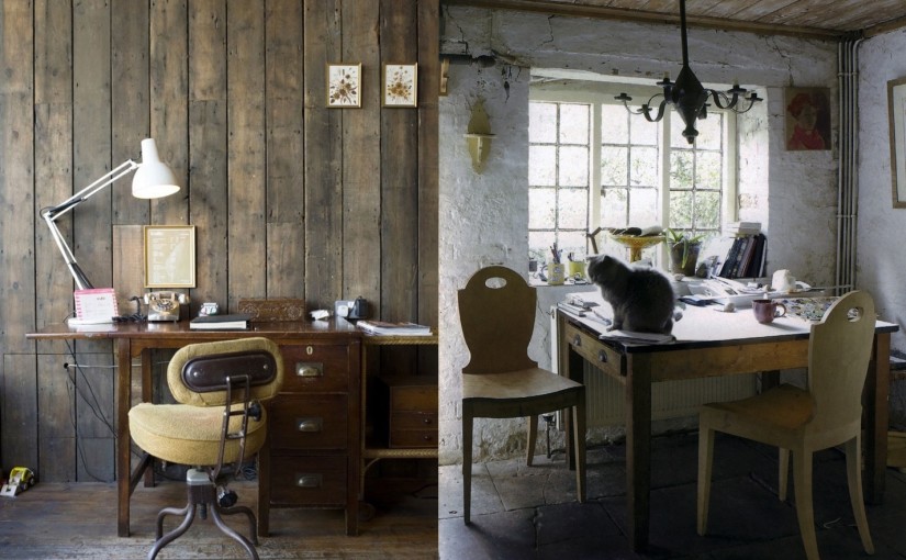 25 Awesome Rustic Home Office Designs - Feed Inspirati