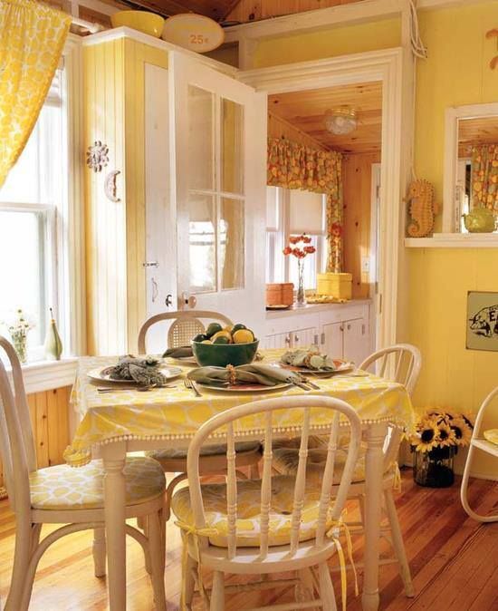 Banana Mood: 27 Yellow Dipped Room Designs | Yellow kitchen .