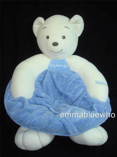Kaloo Bear Beanbag Chair My First Sofa Teddy Plush Blue Baby .
