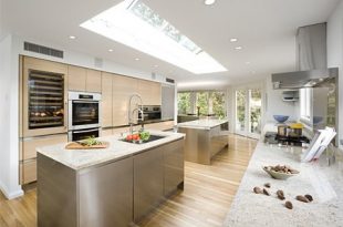 Beautiful Design of Big Kitchen in Natural Colors - DigsDi
