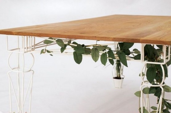 Beautiful Table With Legs For Growing Plants