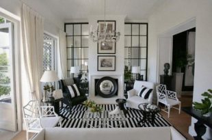 21 Creative&Inspiring Black And White Traditional Living Room .