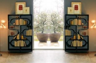 Black Bookcase And Room Divider That Reminds Humans DNA - DNA by .