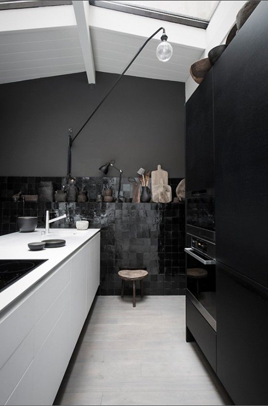 Black Is The New White Dramatic French Home In Dark Shades