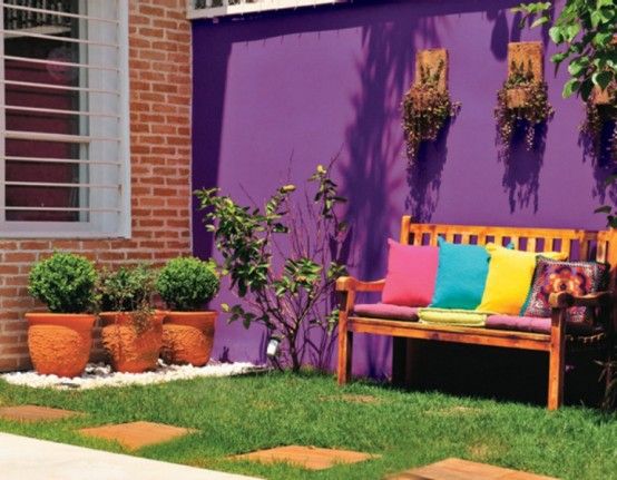 Brazilian House In A Mix Of Colors And Styles | Outdoor walls .