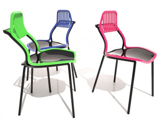 Bright Chair With A Rake For Your Bag