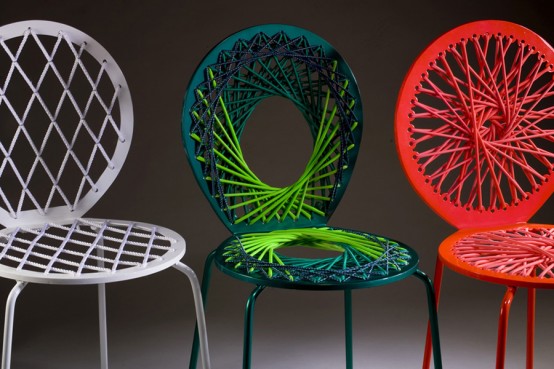 Bright Colored Vivid Chairs - Stretch by Jessica Carnevale - DigsDi