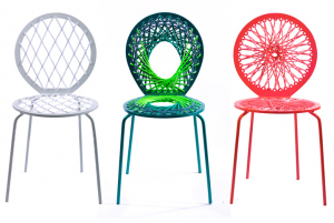 inspired by string art the Stretch Chair by Jessica Carnevale .