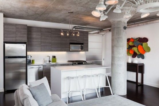 Brutal Industrial Loft With Its Own Character | Loft design .