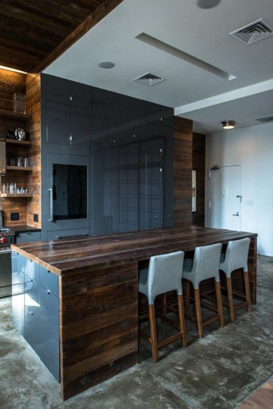 Brutal Industrial Masculine Penthouse In New York | DigsDigs .