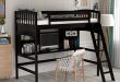 Amazon.com: Loft Bed with Desk, Loft Bed for Kids and Teenagers .