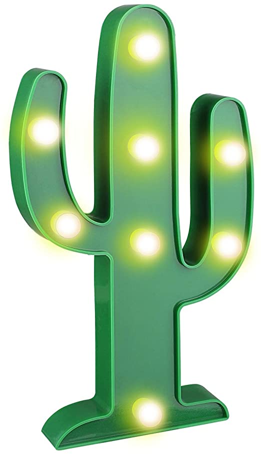 Amazon.com: YiaMia LED Cactus Light Cute Night Table Lamp Light .