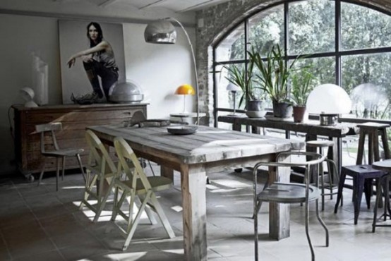 47 Calm And Airy Rustic Dining Room Designs - DigsDi