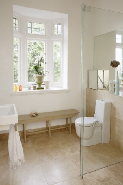 30 Calm And Beautiful Neutral Bathroom Designs | Neutral bathrooms .