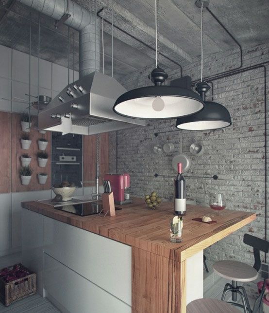 kitchen+loft+design+ideas | ... Design with Manly Style: Rough .