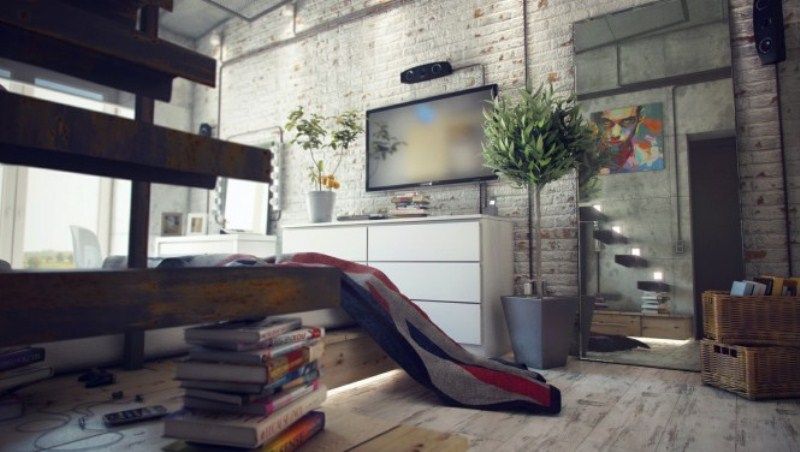 Casual Industrial Loft With Rough Romance | Diseño para el hogar .