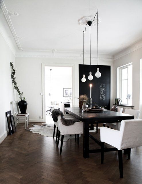 Casual Nordic Interior In Black, White And Grey | DigsDigs | Black .