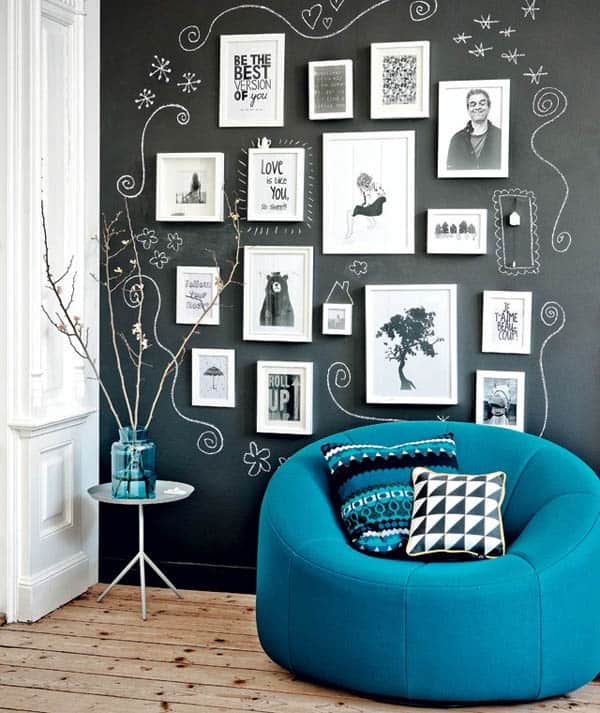 45 Chalkboard wall ideas for different spac