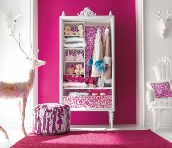 Charming and Opulent Pink Girls Room - Altamoda Girl - DigsDi