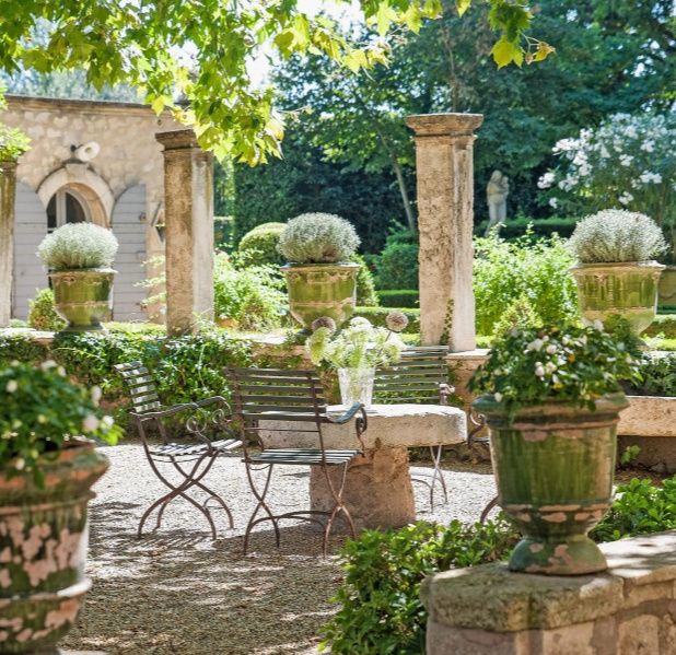 Lovely Timeless French Château Interiors & Garden - Hello Lovely .